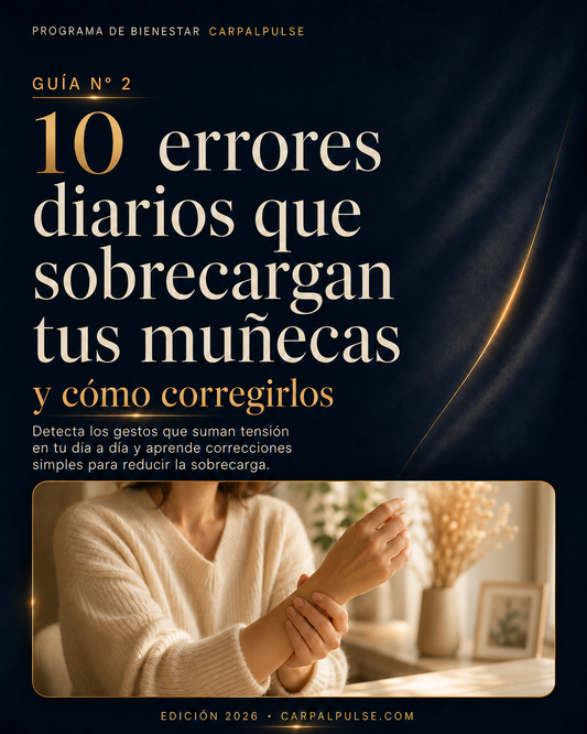 10 errores diarios que sobrecargan tus muñecas y como corregirlos