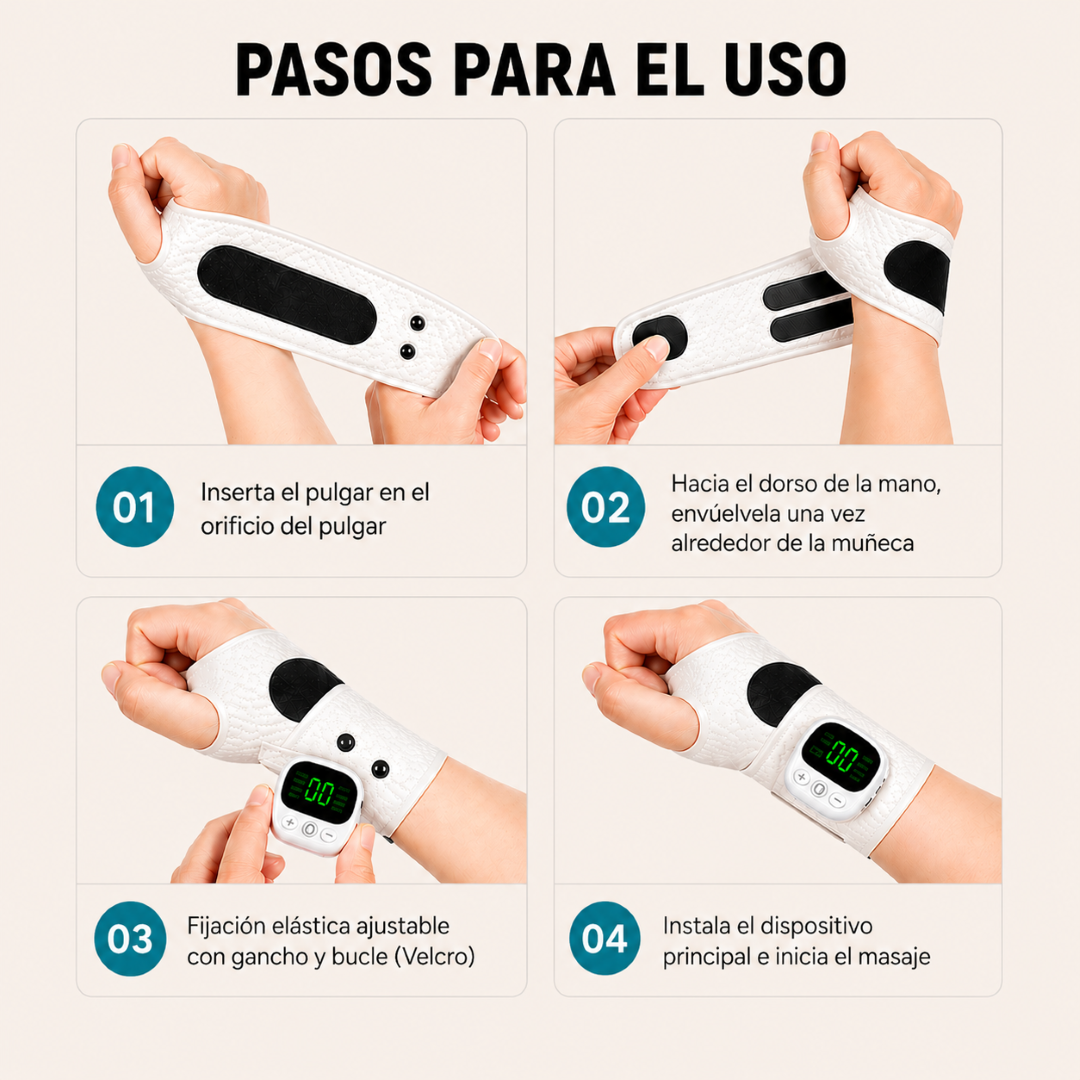 Muñequera EMS para el Alivio de Mano y Muñeca