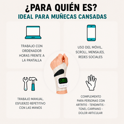 Muñequera EMS para el Alivio de Mano y Muñeca